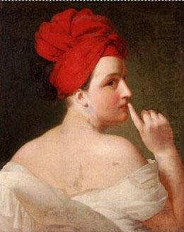 Portrait of Pauline Appert, french peintre, Claude Marie Dubufe
